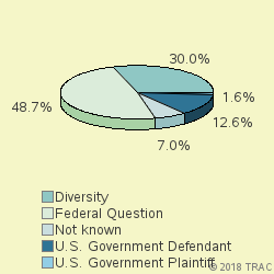 Pie chart of jurisdiction