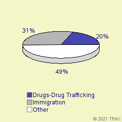 Pie chart of progcatlabel