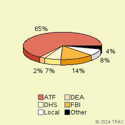 Pie chart of agenrevgrp