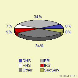 Pie chart of agenrevgrp